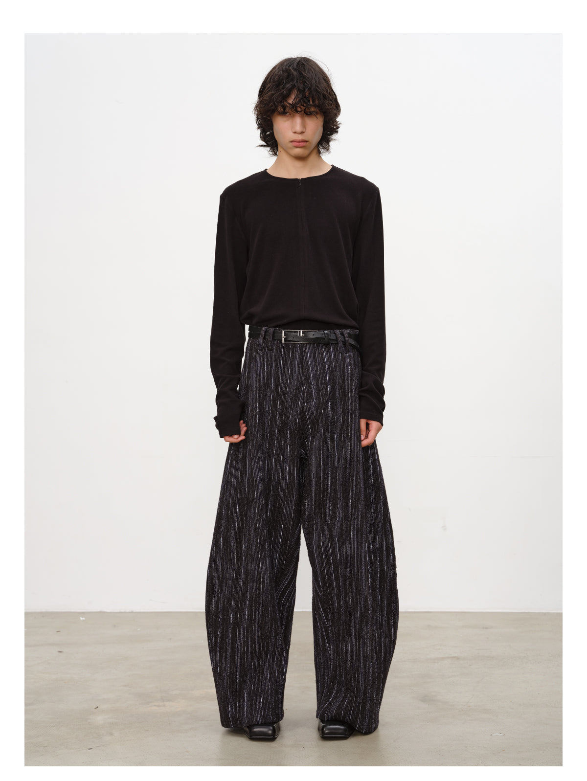 Half-Zip Round Neck Shirt