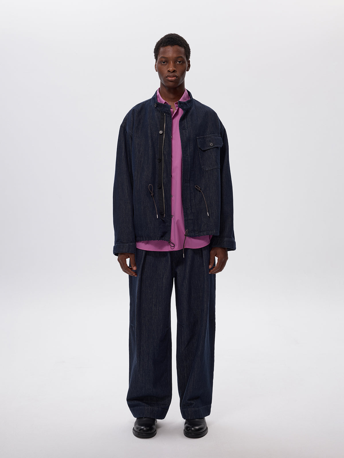 Paper Yarn Blend Denim Jacket