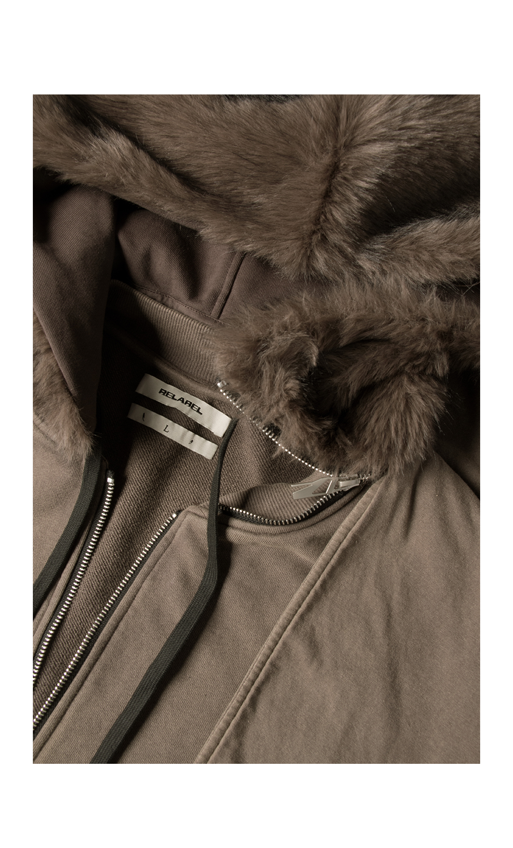 Wash-processed oversized sweatshirt