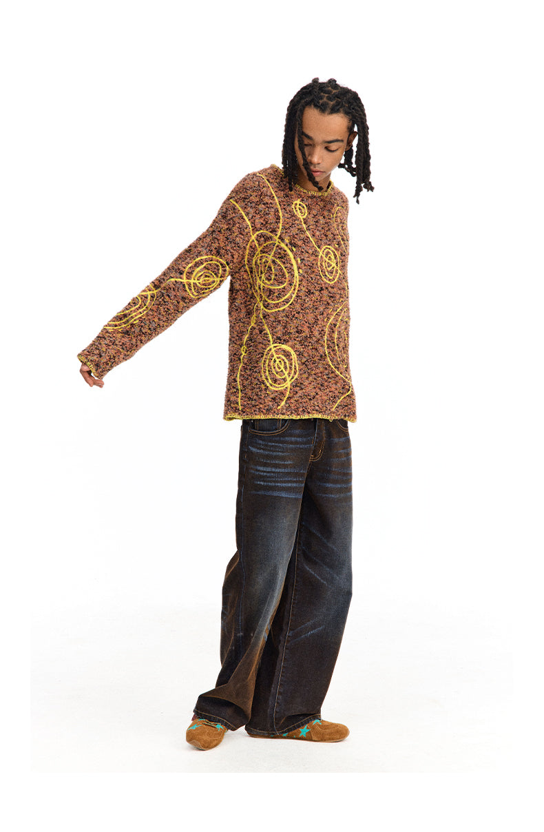 Jacquard Knit Sweater