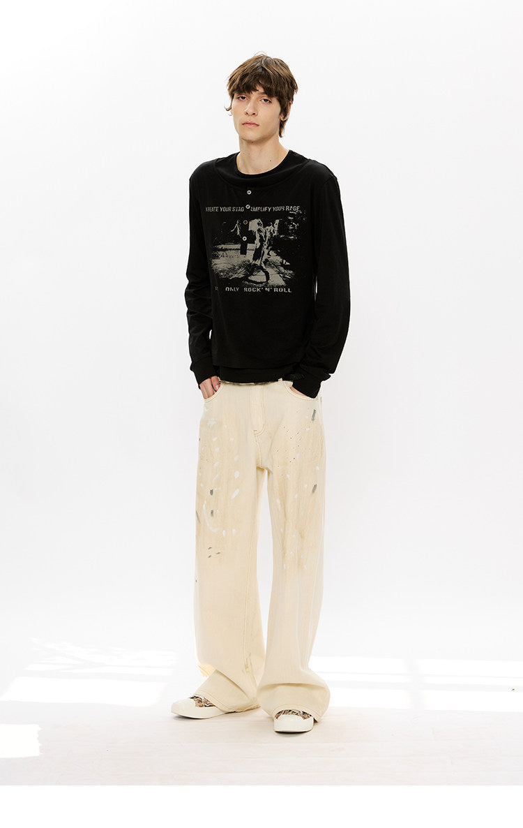 Loose-Fit Straight-Leg Jeans