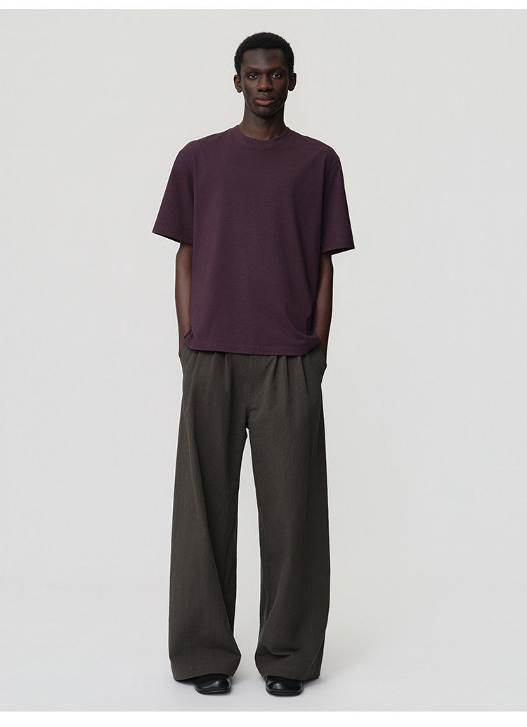 3D Cut A-Line Wide-Leg Pants