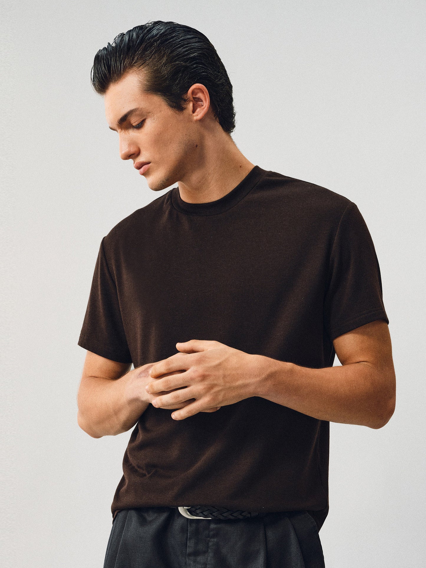 Cream-Touch Wool Round-Neck T-Shirt