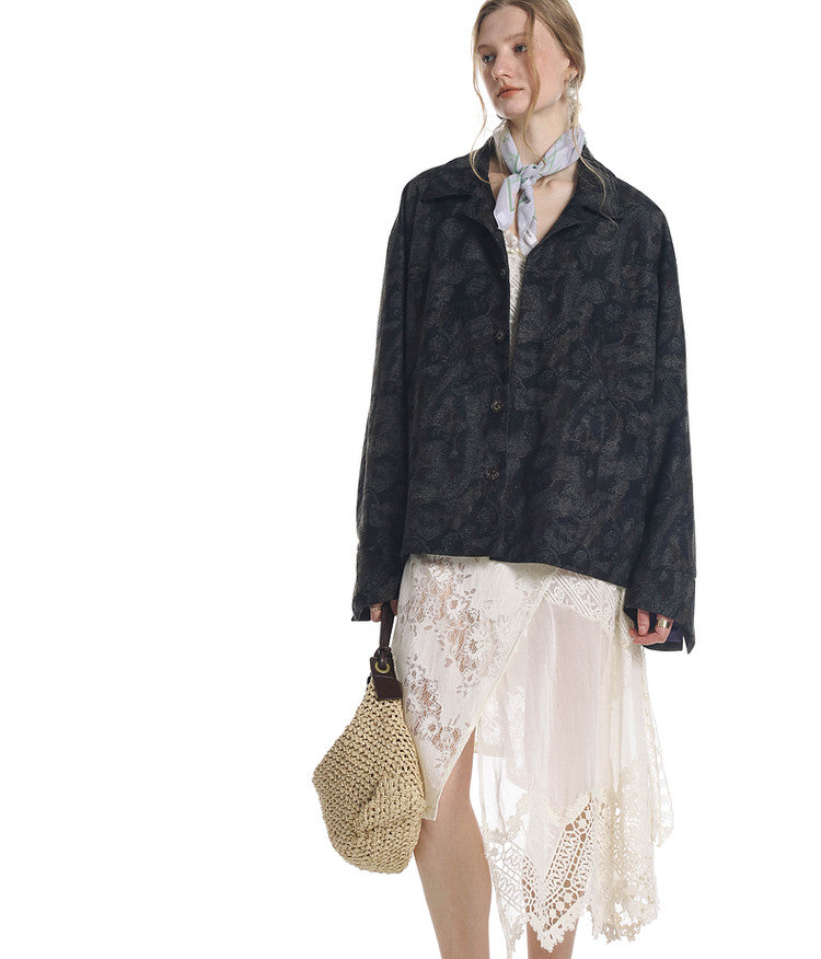 Dark Pattern Paisley Jacket