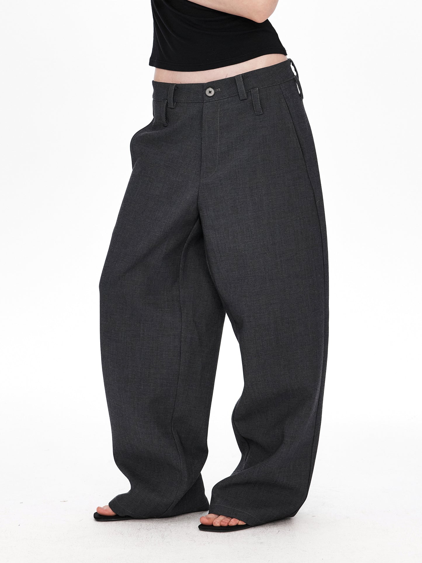 Tapered-Silhouette Casual Pants