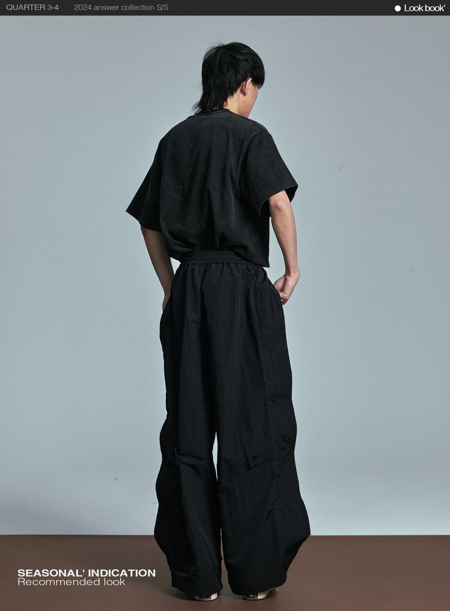 Loose Fit Nylon casual pants