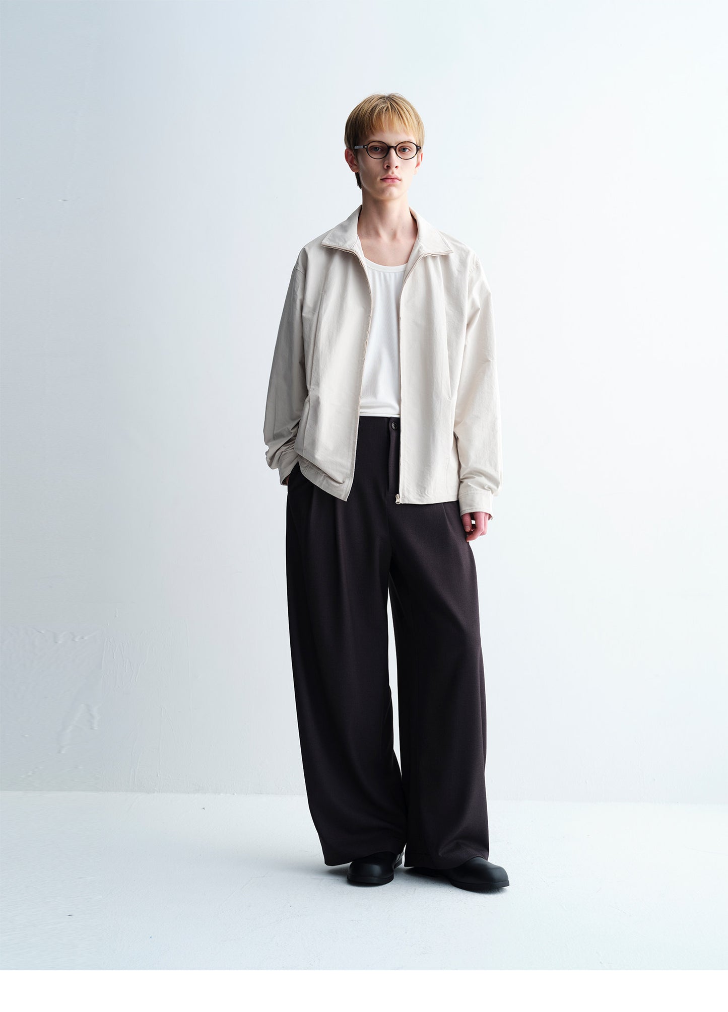 Pleated Pocket Casual Jacket