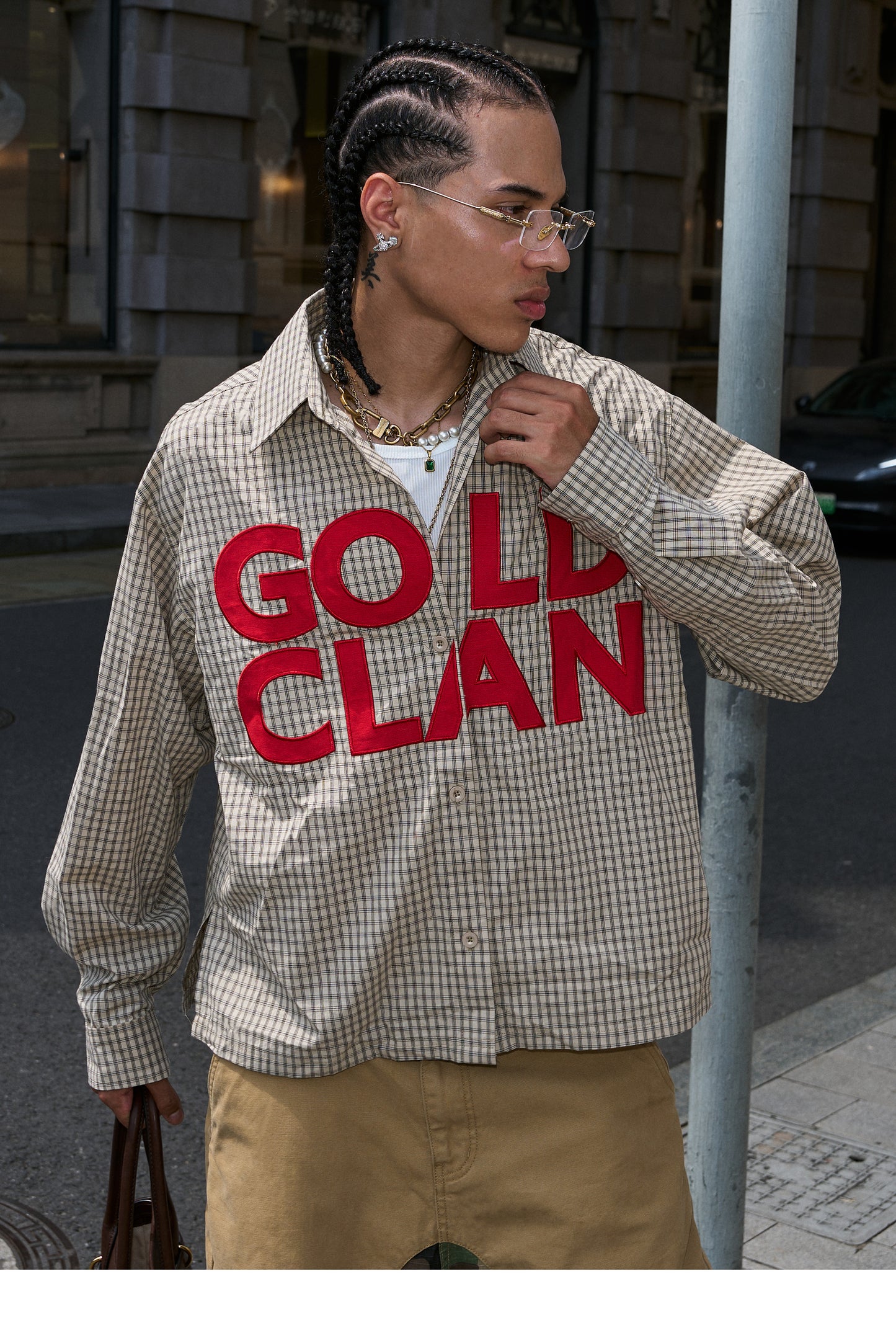 Patchwork Check Shirt