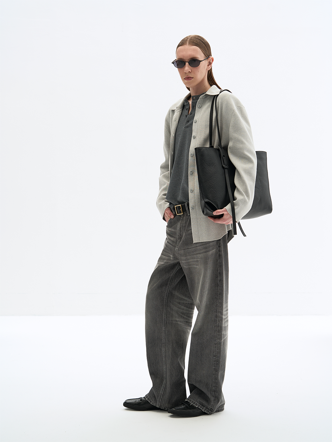 Wash Rib Denim Pants