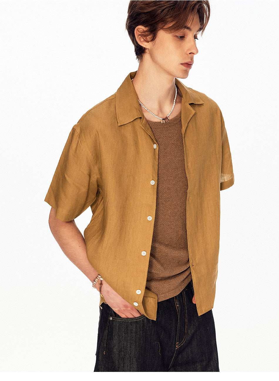 Seagull Collar Casual Shirt