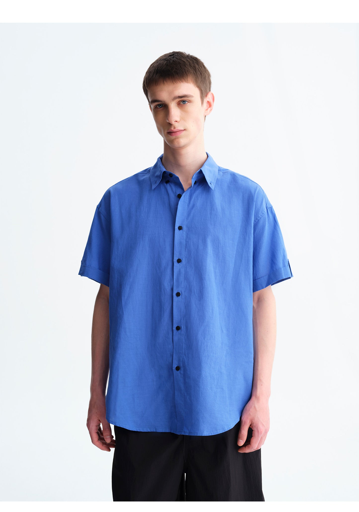 Shirt with Turn-Up Cuffs