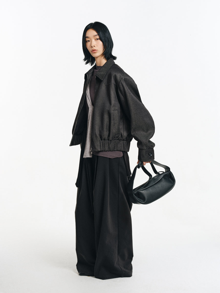 Short Padded Shoulder Jacket