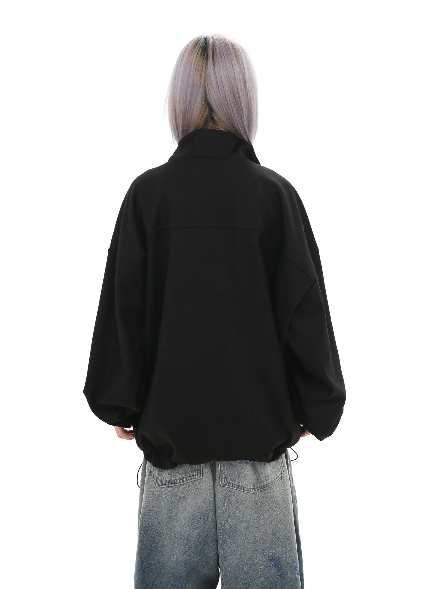 Half high collar thick sweatshirt