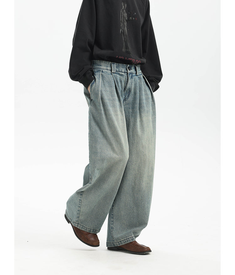 Wide Leg Scimitar Jeans