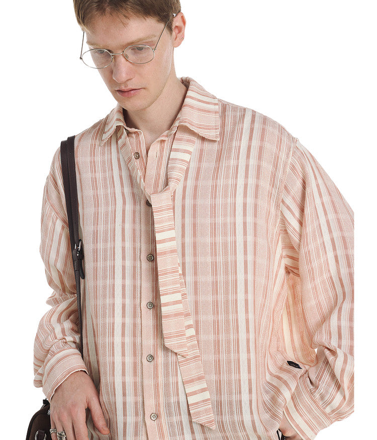 High Intelligence Loose Stripe Shirt