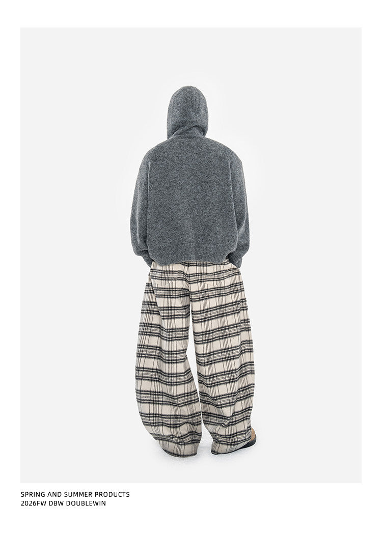 Knitted Cardigan with Hood