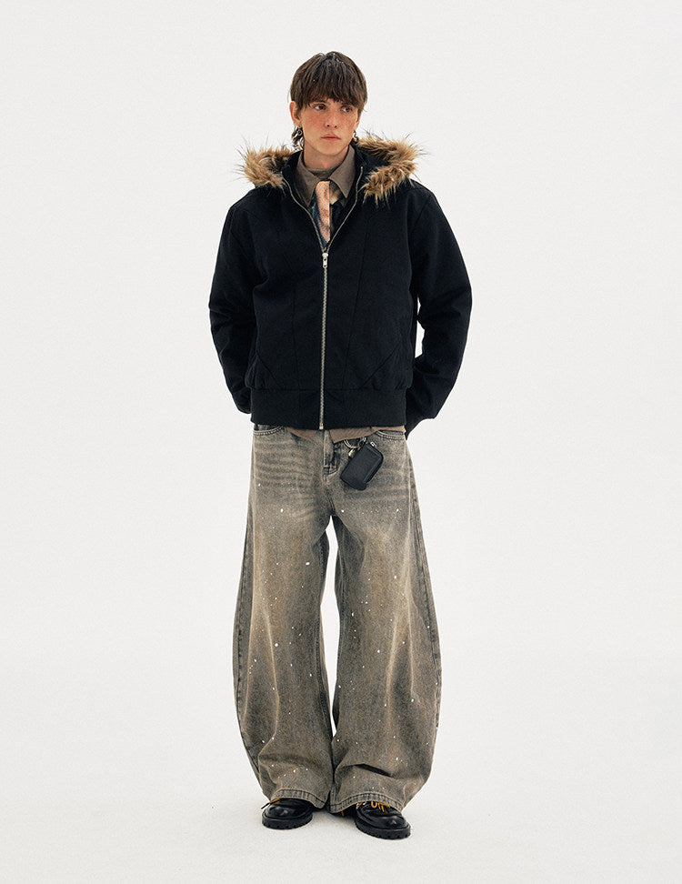 Detachable Fur Collar Cotton Jacket