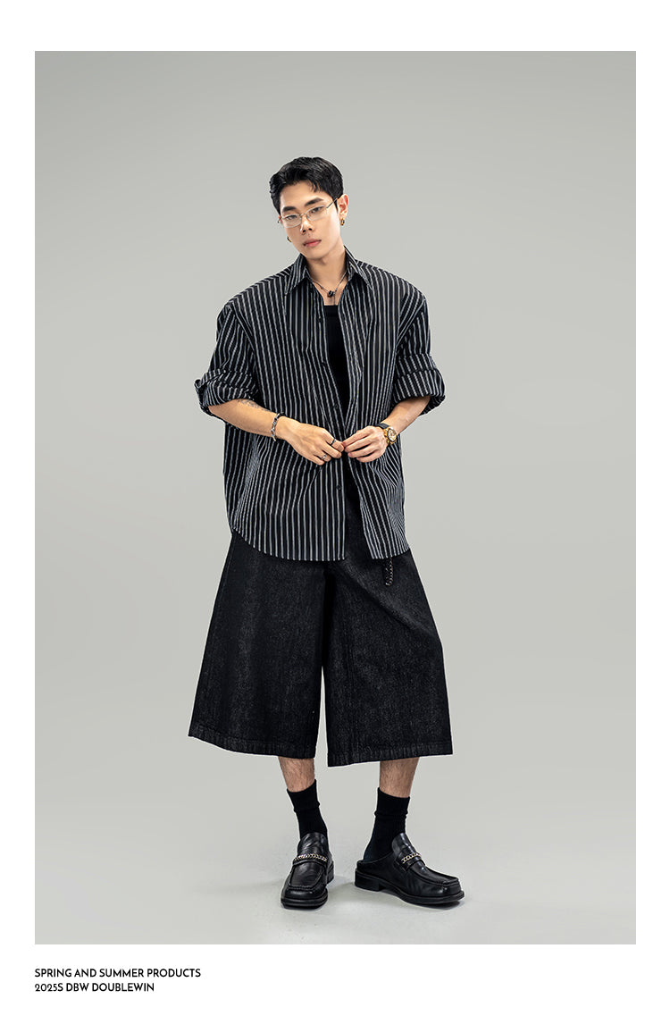 Breathable striped shirt