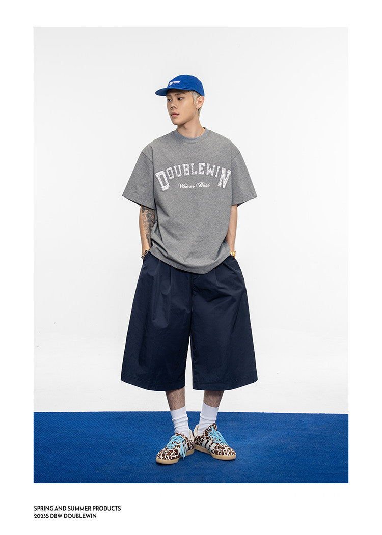 Loose-fit Round-Neck Casual T-Shirt