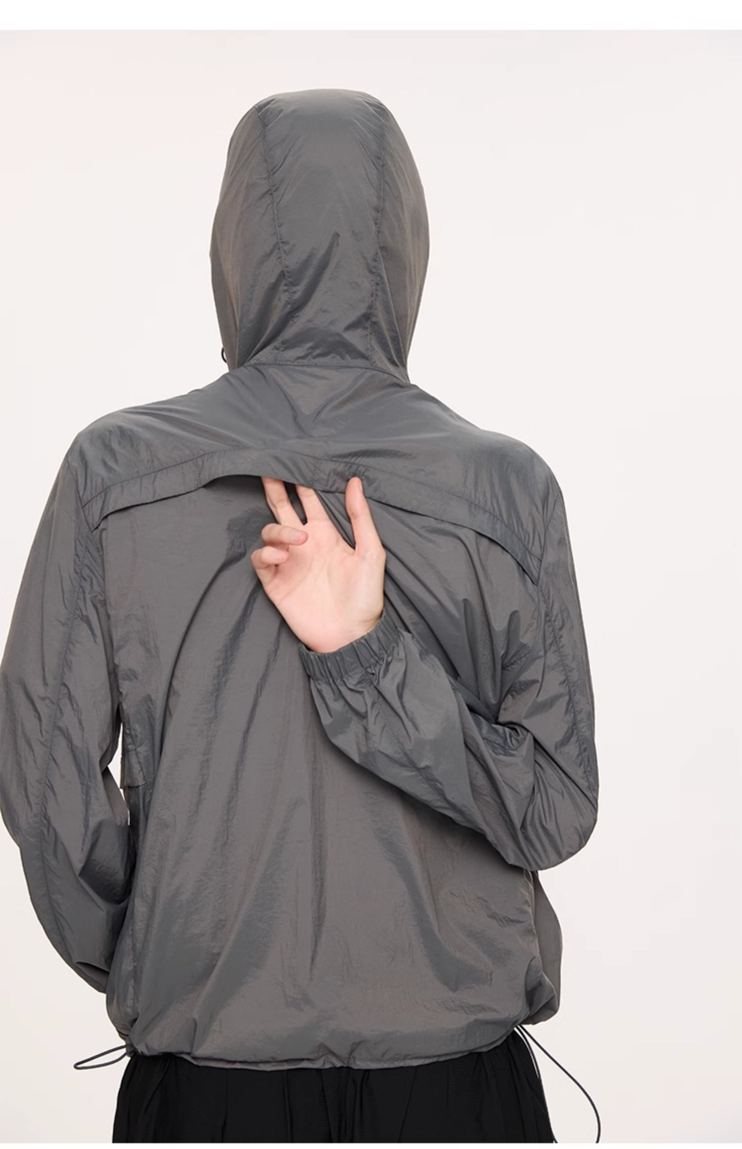 Breathable straight shoulder jacket