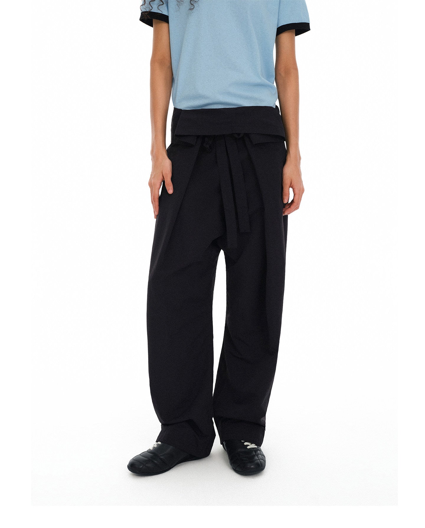 Ring Hall Two-Piece Nylon Pants