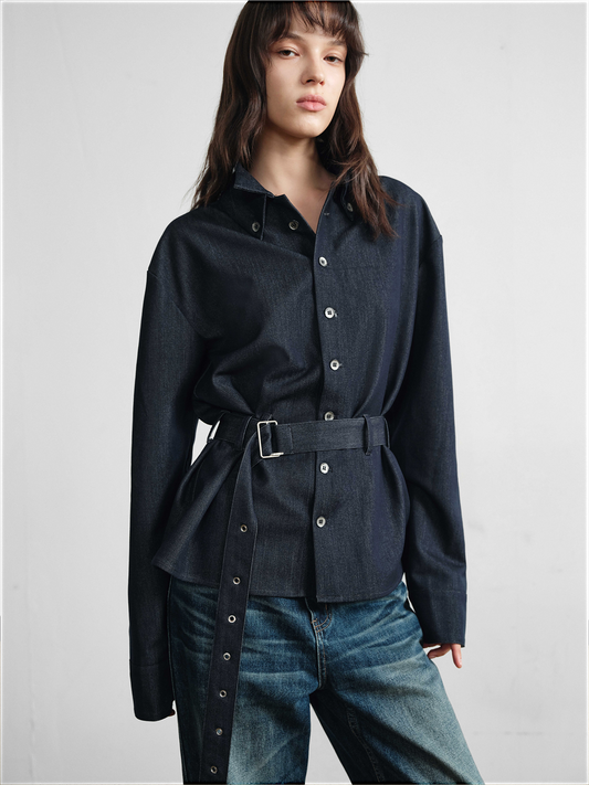 Imitation Denim Shirt