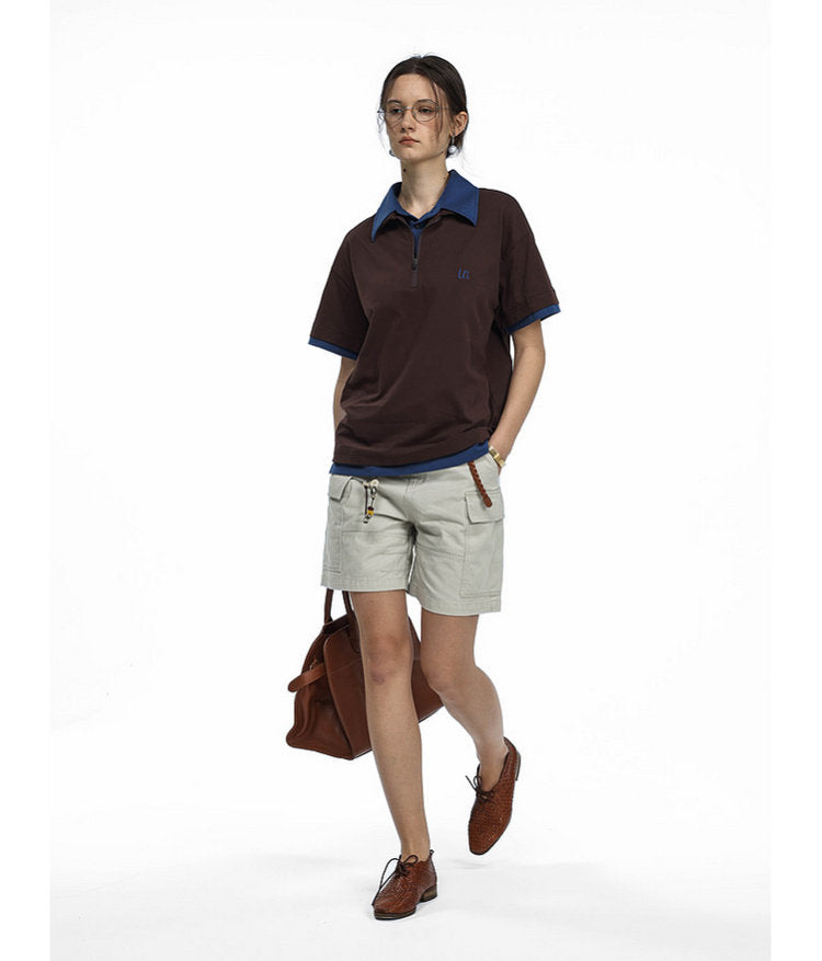 Faux Two-Piece Polo Shirt