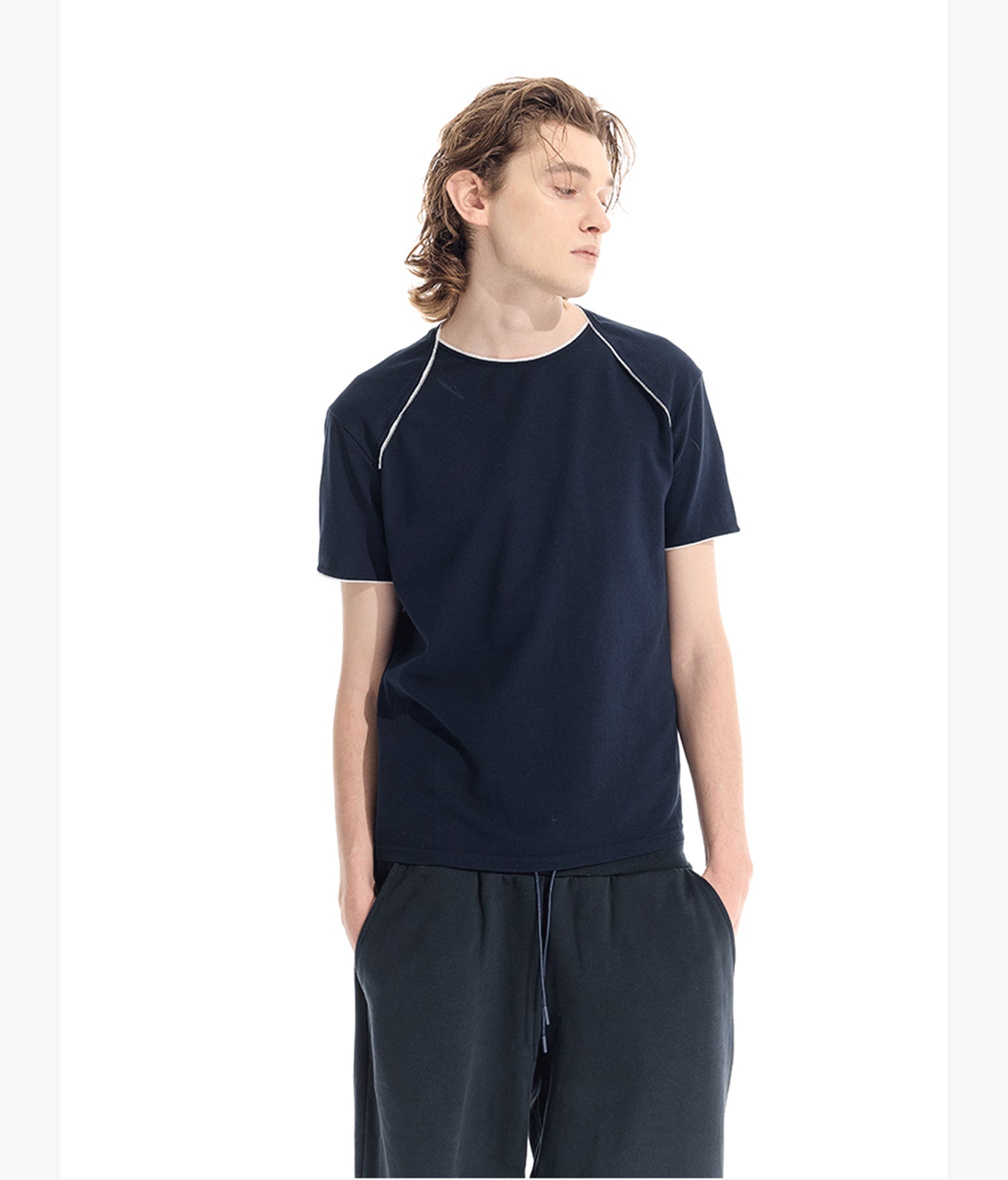 Raglan Basic Slim Fit T-Shirt