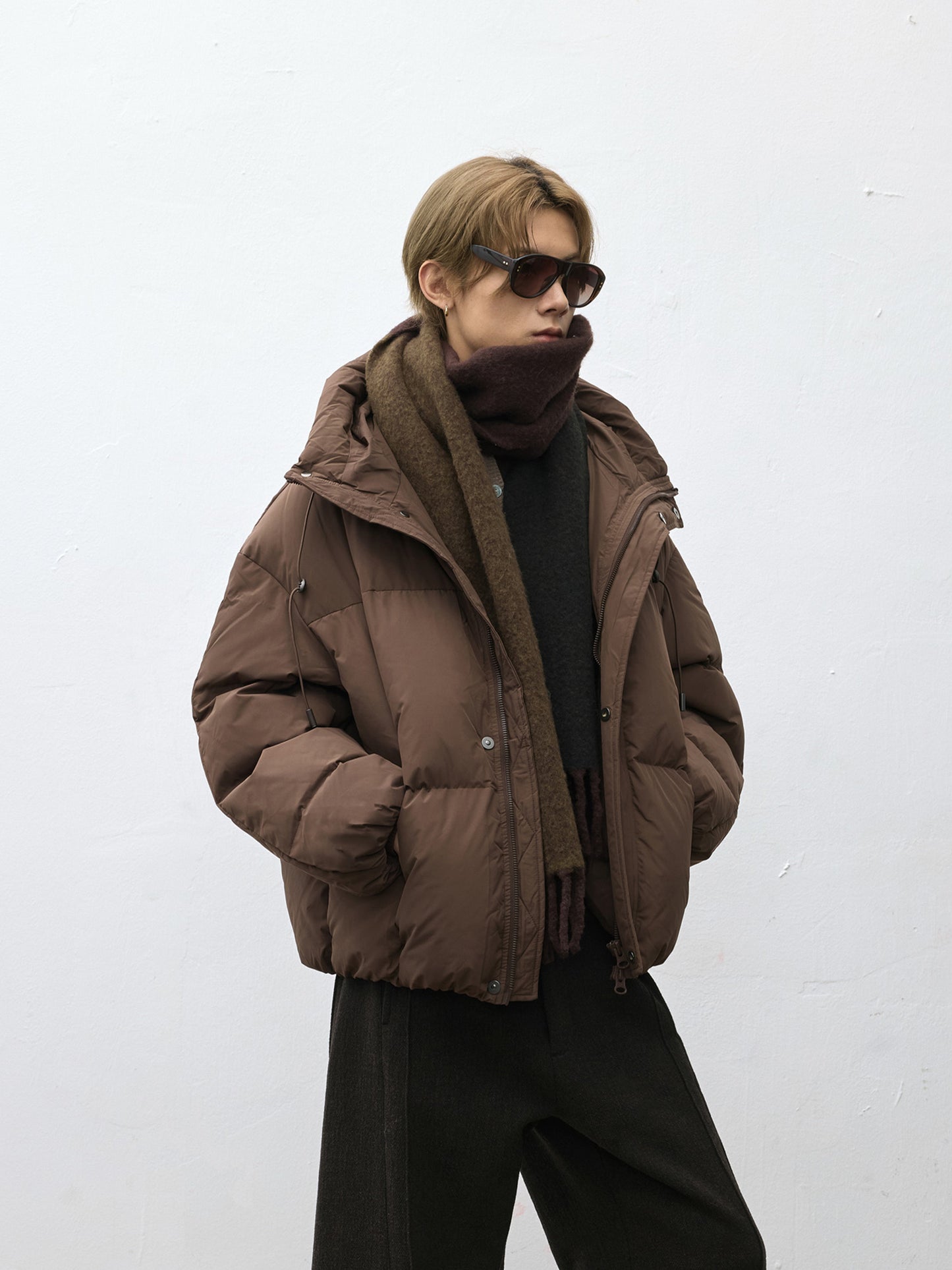 Hooded Split-Type Down Jacket