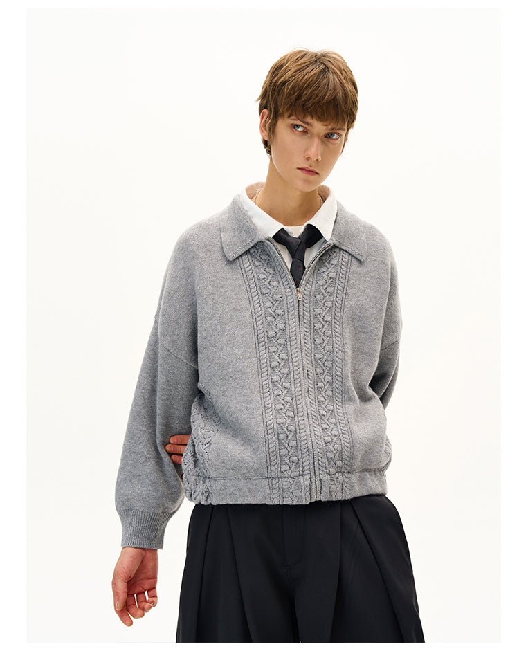 Retro Jacquard Cardigan