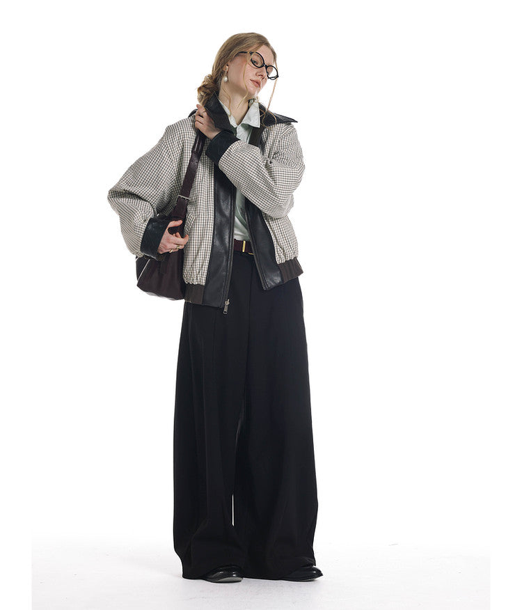 Reversible Oversized Woven Collar Jacket