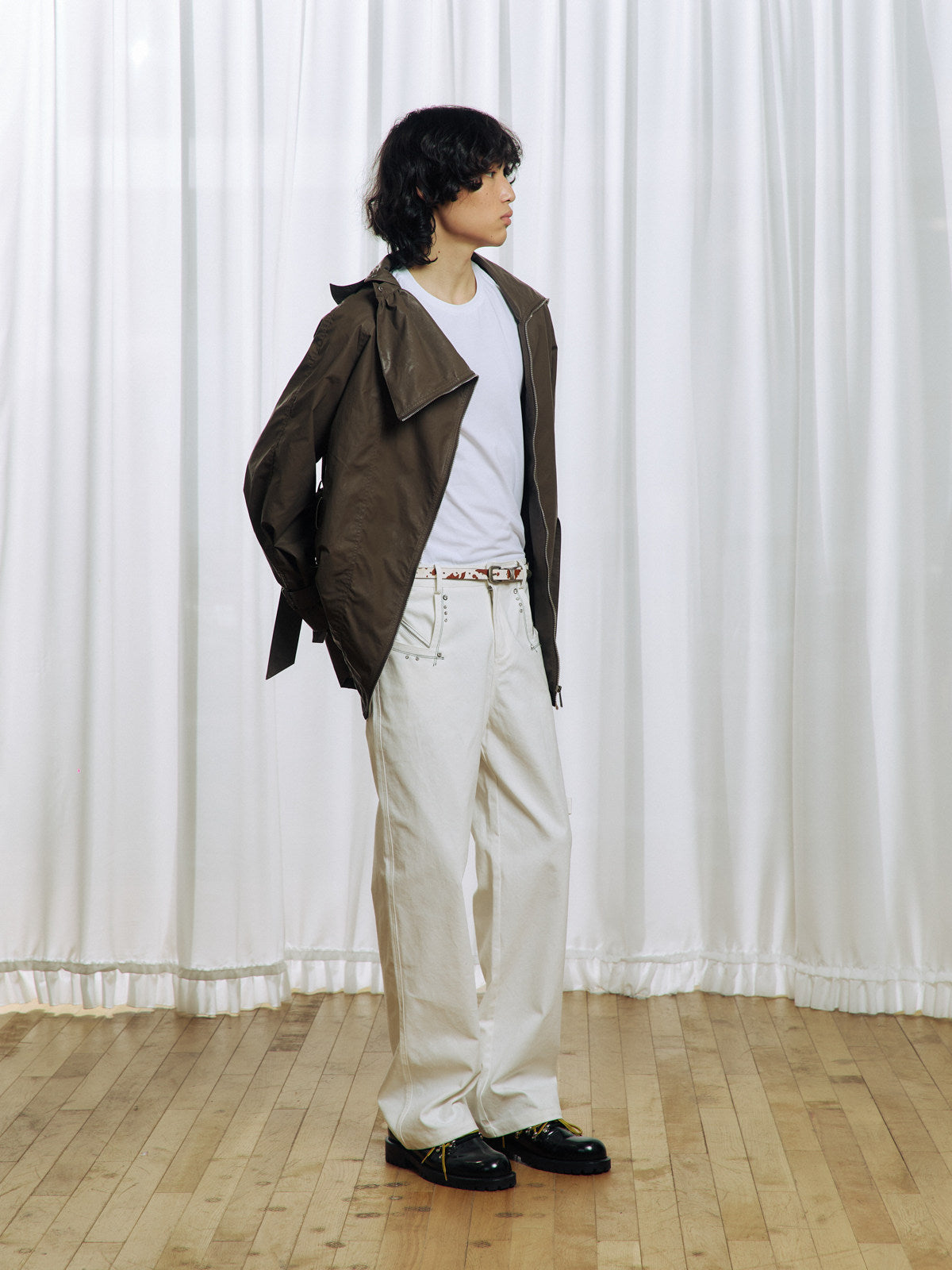 Rhinestone Stud Casual Pants