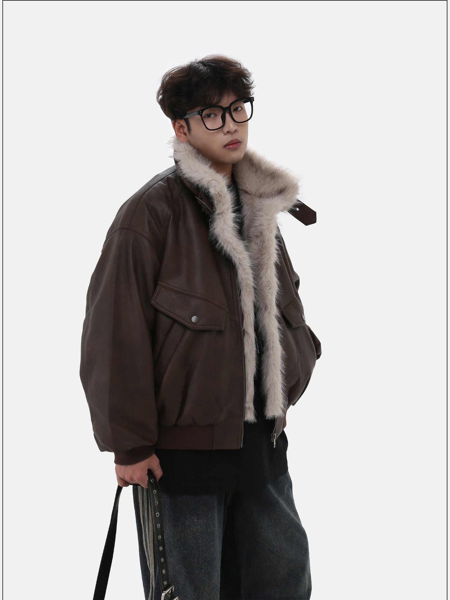 Retro Shearling Short Jacket