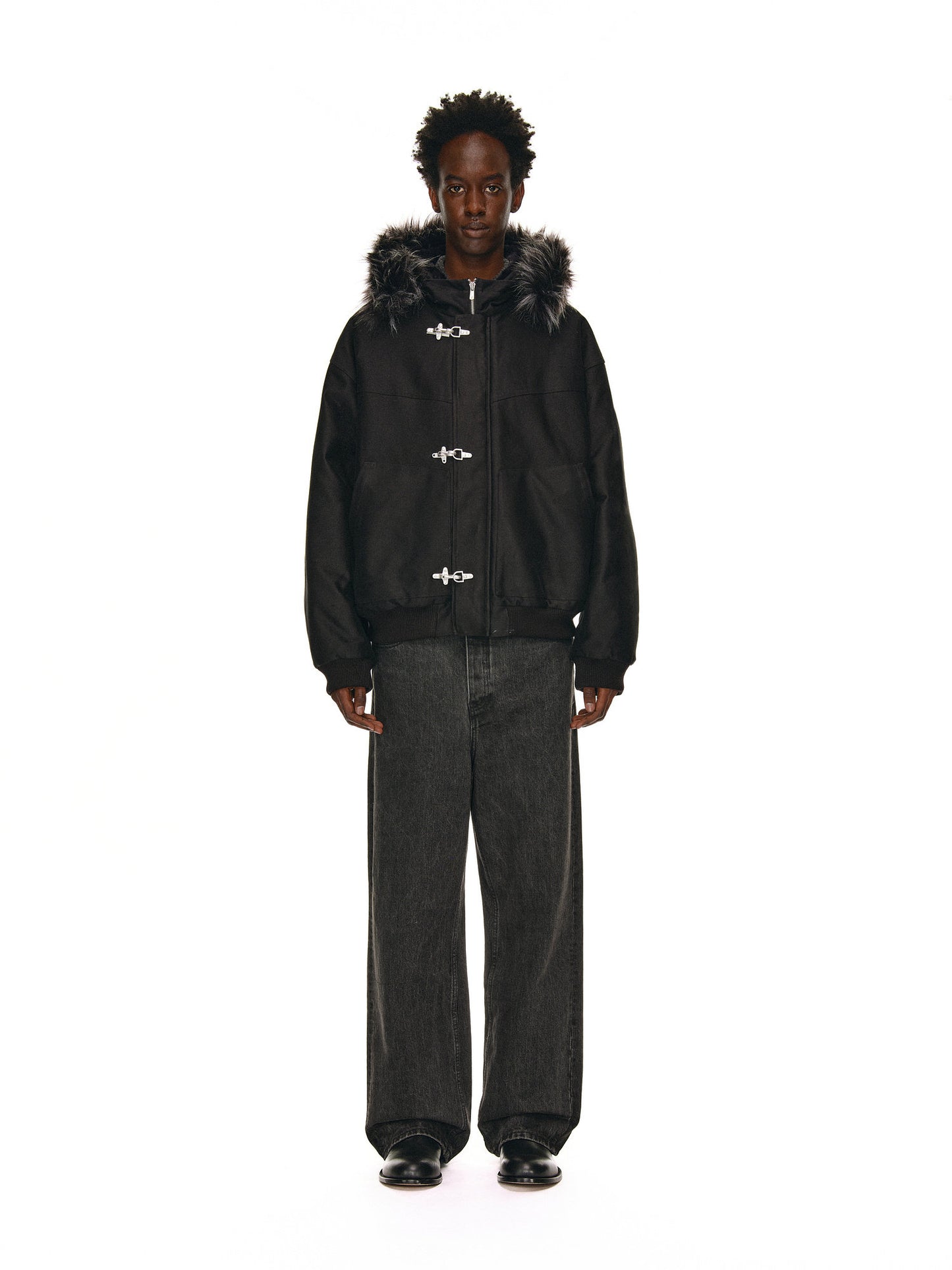 Fur Collar Hooded Jacket