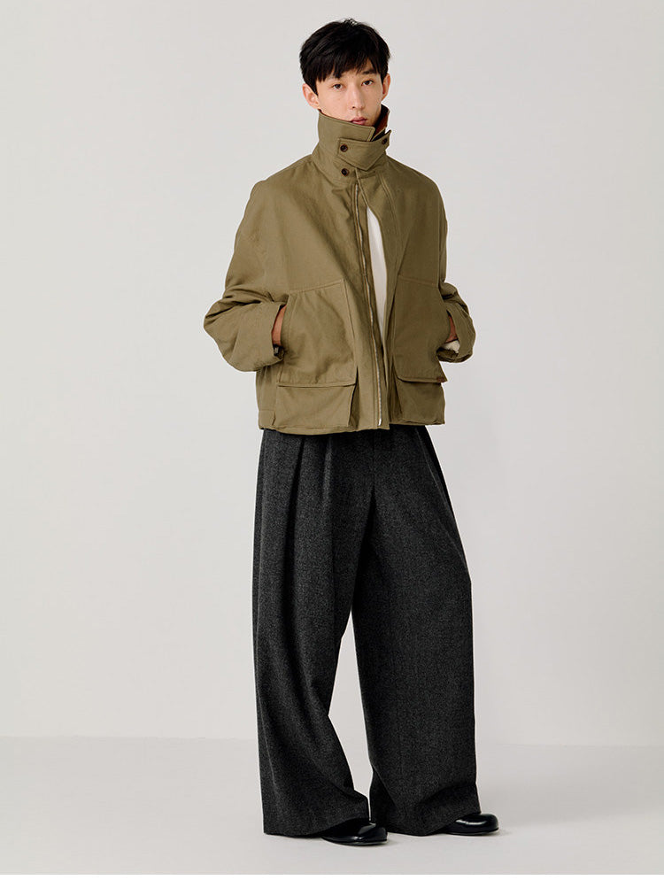 Pleated Adjustable Loose Casual Pants