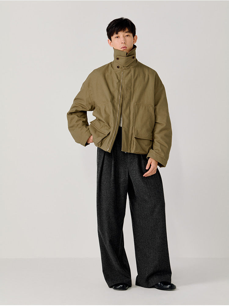 Pleated Adjustable Loose Casual Pants