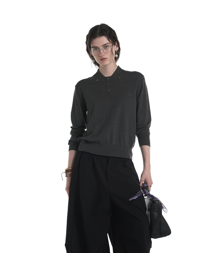 Fake Lapel Polo Shirt