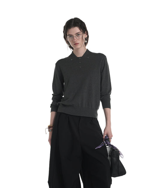 Fake Lapel Polo Shirt