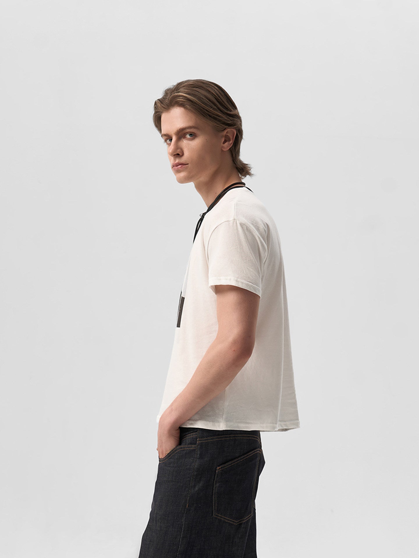 빈티지 스타일 반팔 프린트 티셔츠