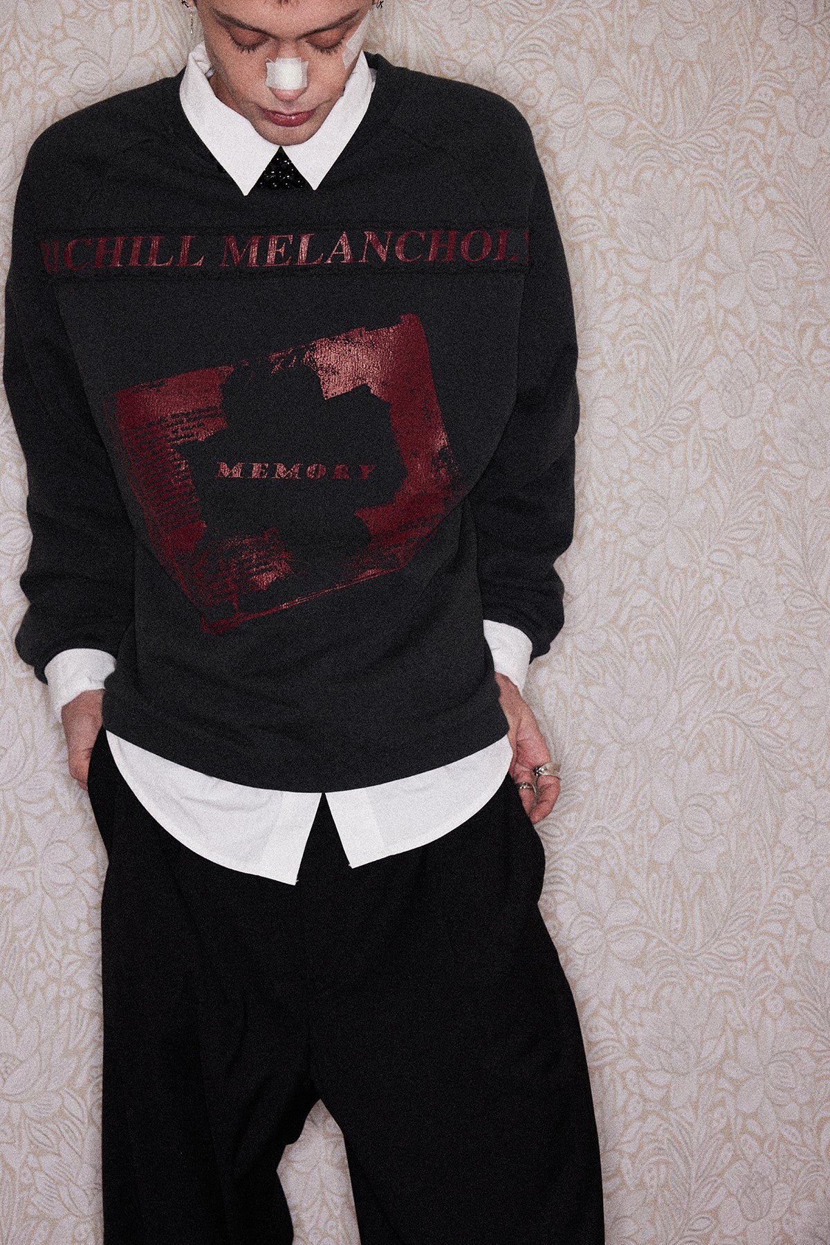 Washed Round Neck Sweatshirt