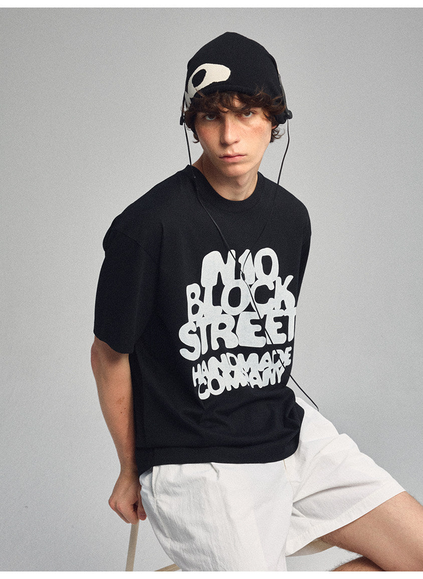 Cooling Water-Pulp Print T-Shirt