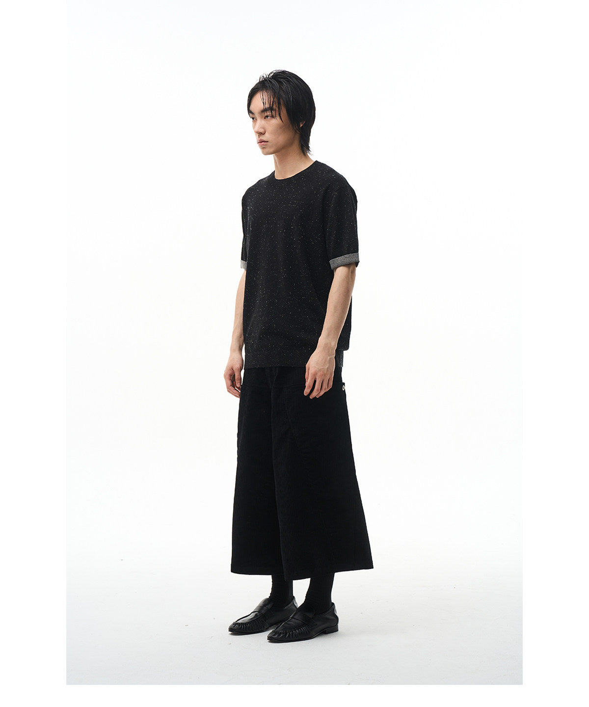 Color-Point Knit Shirt