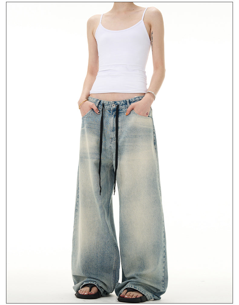 Retro Washed Light Color Jeans