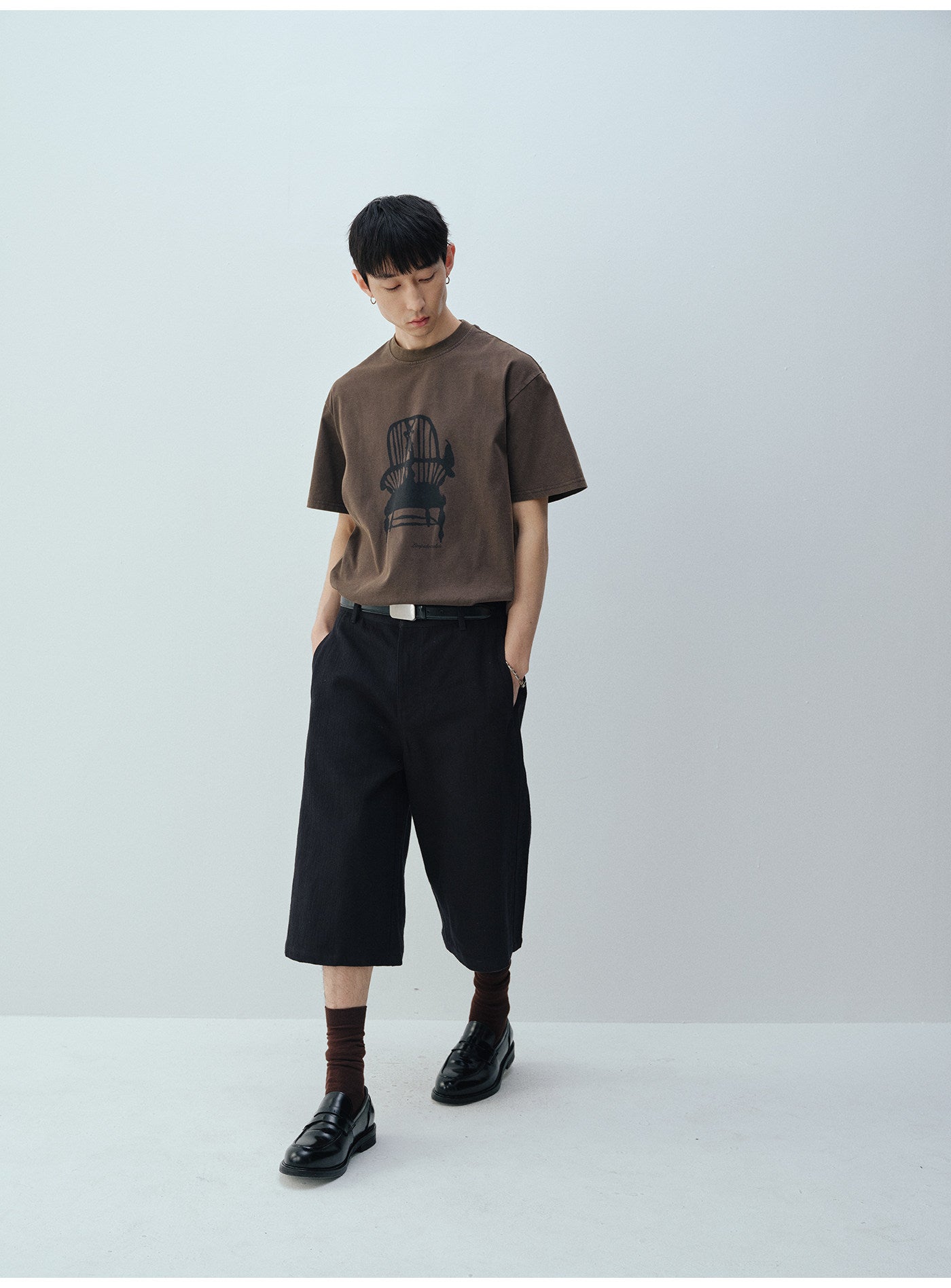 A라인 카프리 쇼츠