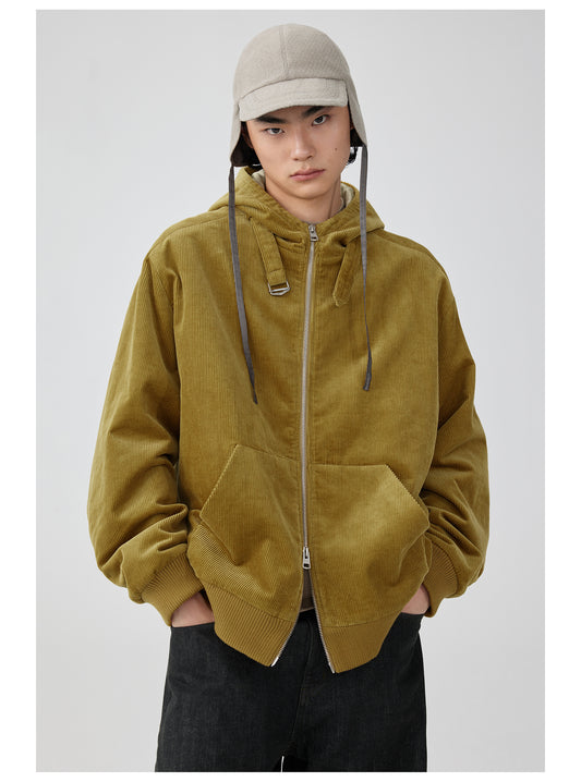 Corduroy Hooded Jacket