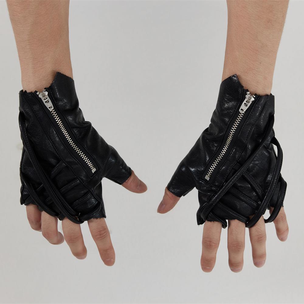 Strap Design Tactical Leather Gloves