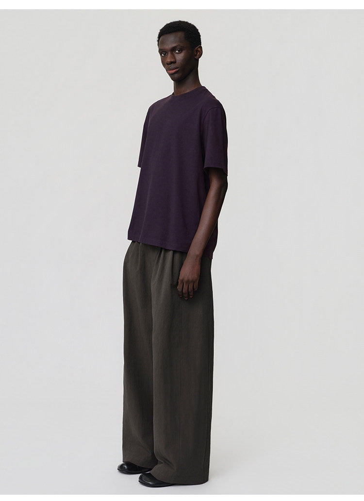 Relaxed-Fit Basic Round-Neck T-Shirt
