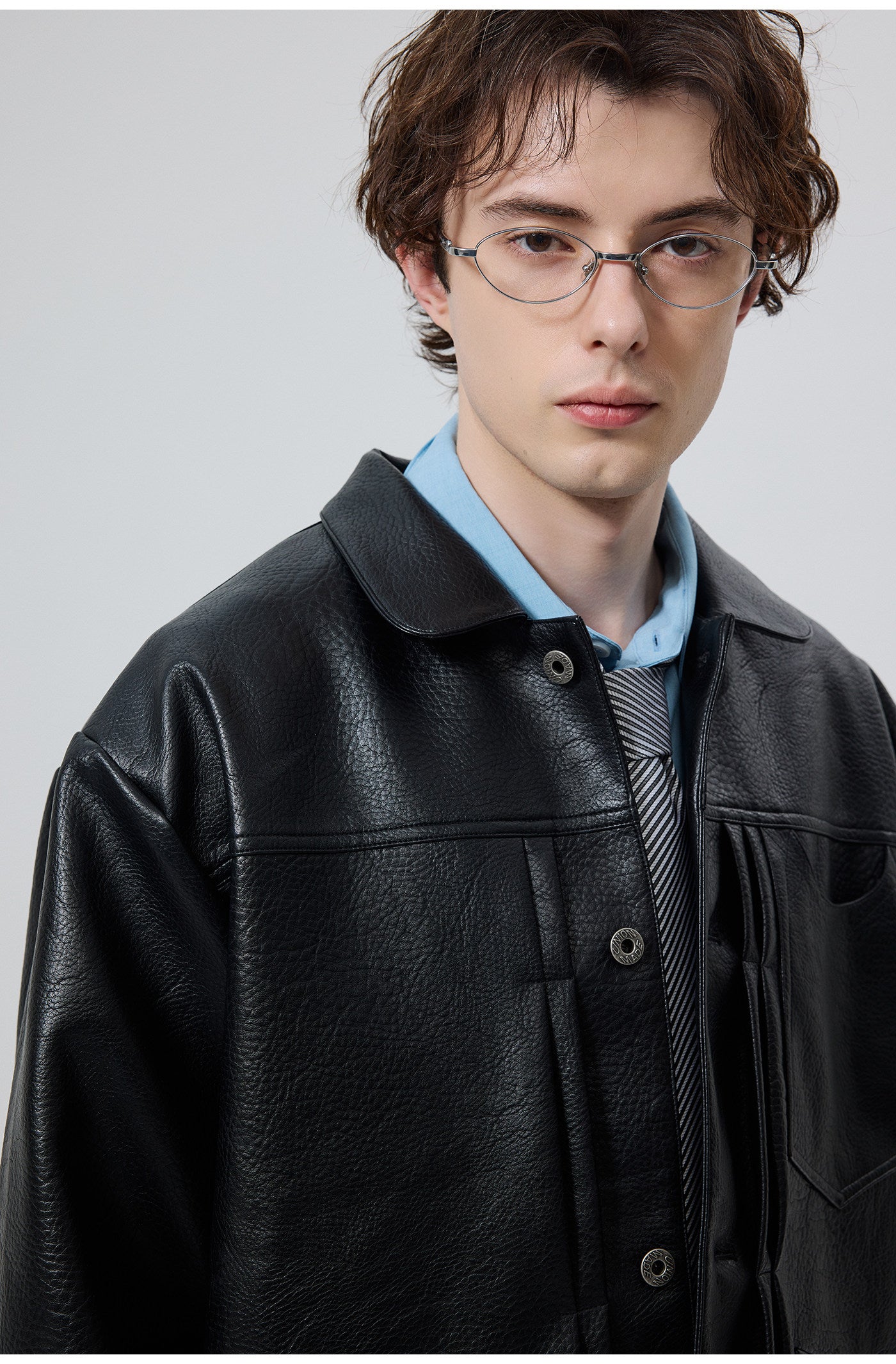 Retro Faux Leather Jacket