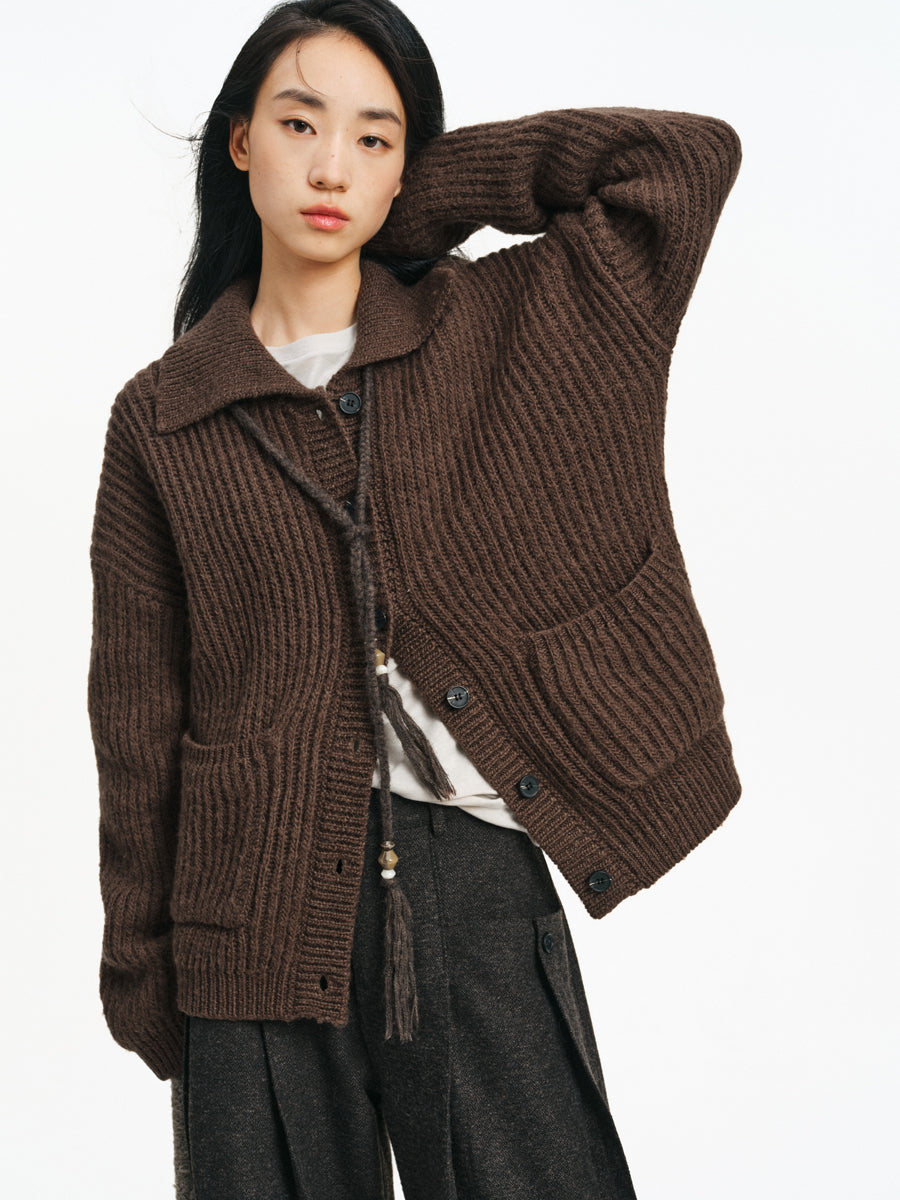 Collar Knit Cardigan