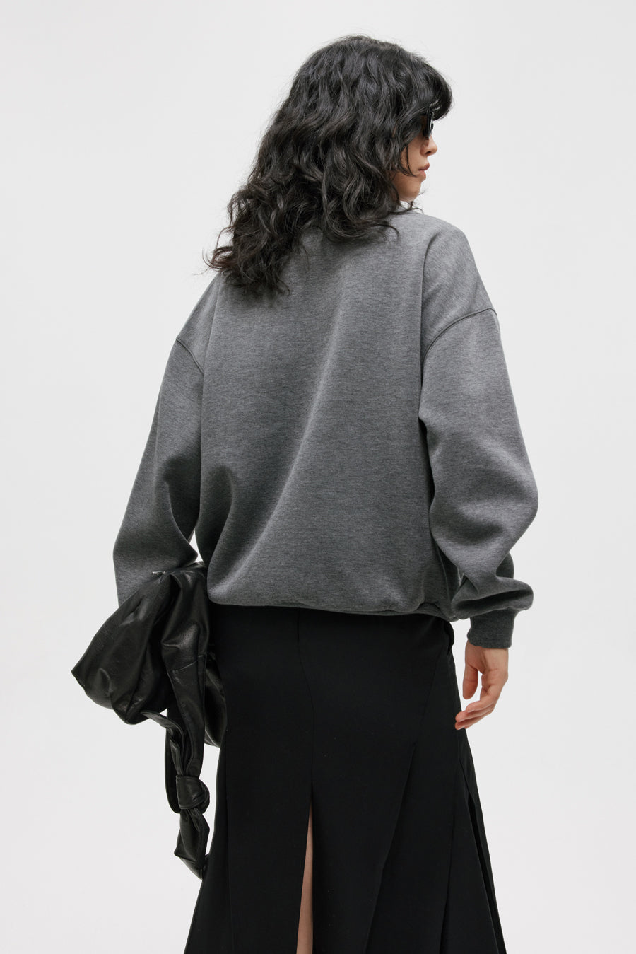 Lapel Air Layer Sweatshirt